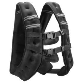 Weighted Vest, 20 lbs Weight Vest with Reflective Stripe, Adjustable Buckle Body Weight Vest for Men Women, Workout Equipment for Strength Traini