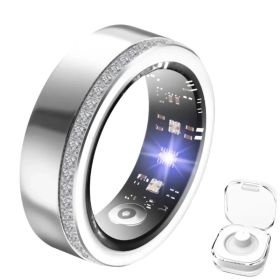 Smart Ring For Women Luxury Elegant Diamond Ring With Visible Tech Core Heart Rate Sleep Tracker Fitness Health Monitor IP68 Waterproof Compatibl (Option: Seven)